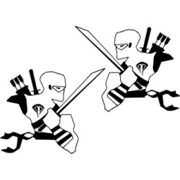 G.I. Joe Storm Shadow Stickers – Ninja Decals (2-Pack)