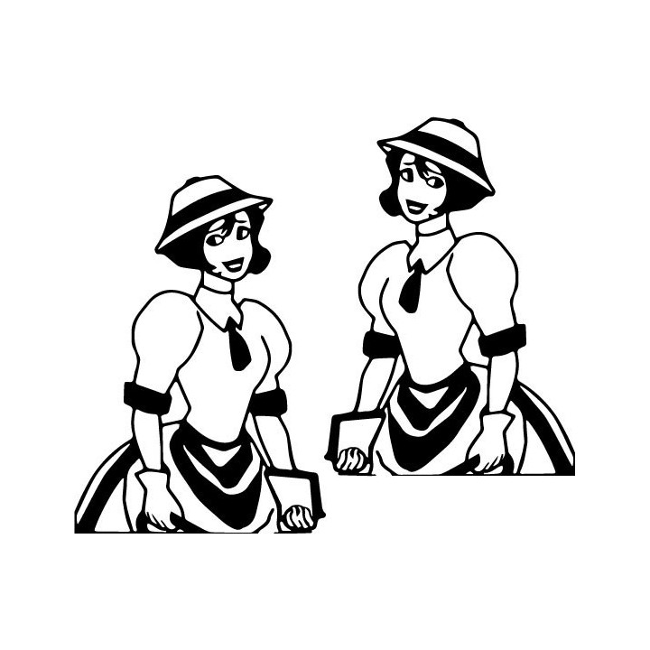 Jane Porter Stickers – Tarzan Classic Character Decals (2-Pack)