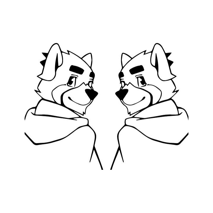 Tavi Mossrose Stickers – Furry Fandom Decals (2-Pack)