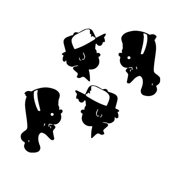 Gravity Falls Dipper & Mabel Stickers – Decals (2-Pack)