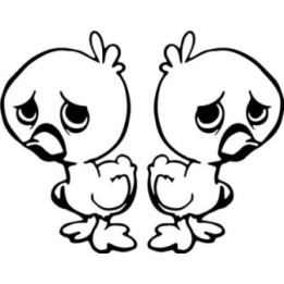 Ugly Duckling Stickers – Baby Duck Decals (2-Pack)