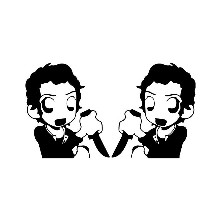 Walking Dead Glenn Rhee Stickers – TWD Decals (2-Pack)