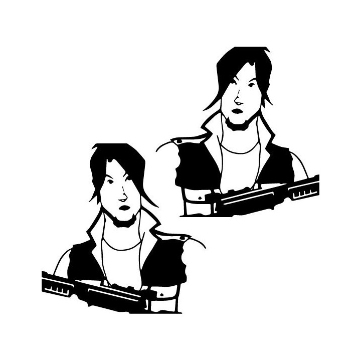 Daryl Dixon Stickers – The Walking Dead Decals (2-Pack)