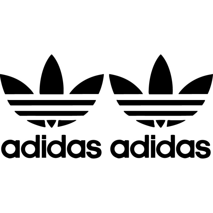Adidas Trefoil Stickers – Originals Streetwear Decals (2-Pack)