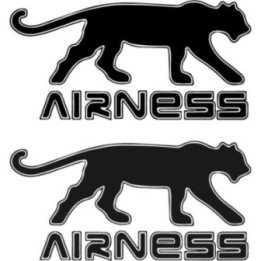 Airness Stickers – Panther Logo Fashion Decals (2-Pack)