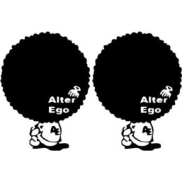 Alter Ego Afro Character Stickers – Street Style (2-Pack)