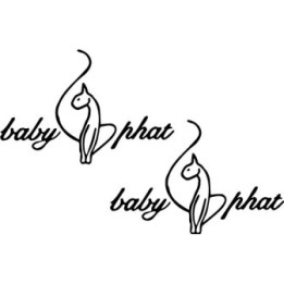 Baby Phat Stickers – Y2K Cat Logo Fashion Decals (2-Pack)