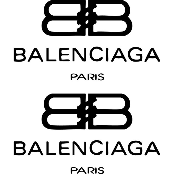 Balenciaga Paris Stickers – BB Logo Fashion Decals (2-Pack)