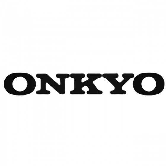 Car Audio Logos Onkyo Decal