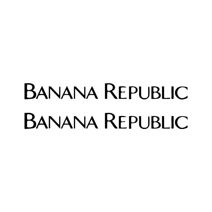 Banana Republic Stickers – Fashion Logo Decals (2-Pack)