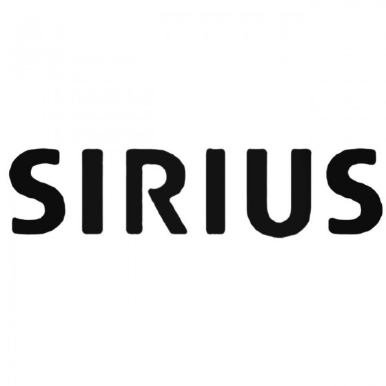 Car Audio Logos Sirius Decal