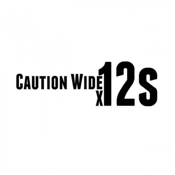 Caution Wide Xs Vinyl Decal...