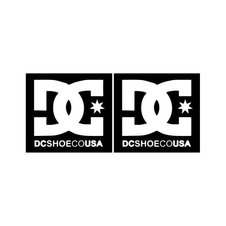 DC Shoes Stickers – DCSHOECOUSA Skate Decals (2-Pack)