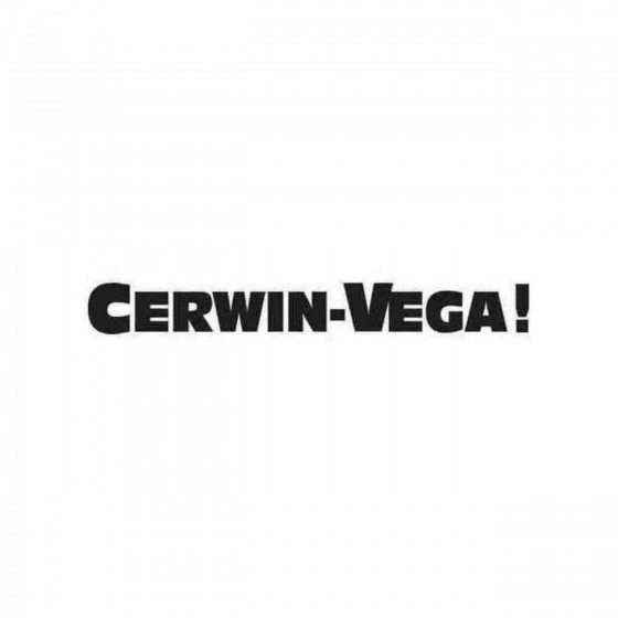 Cerwin Vega Graphic Decal...