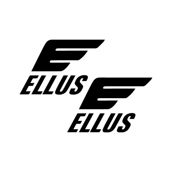 Ellus Stickers – Fashion Denim Logo Decals (2-Pack)