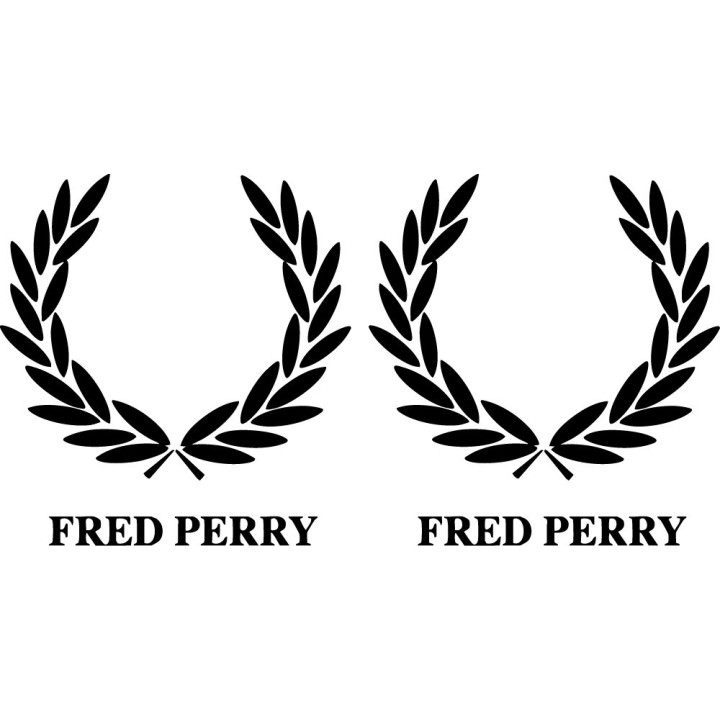 Fred Perry Stickers – Laurel Wreath Mod Ska Decals (2-Pack)