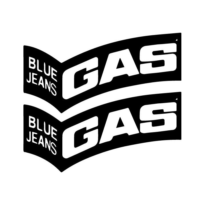 GAS Blue Jeans Stickers – Italian Denim Decals (2-Pack)