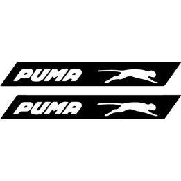 Puma Stickers – Leaping Cat Logo Fashion Decals (2-Pack)