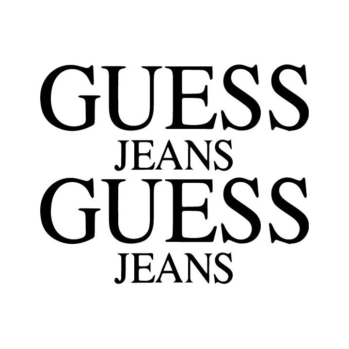 Guess Jeans Stickers – Fashion Streetwear Decals (2-Pack)