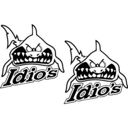 Idio's Shark Stickers – Shark Logo Decals (2-Pack)