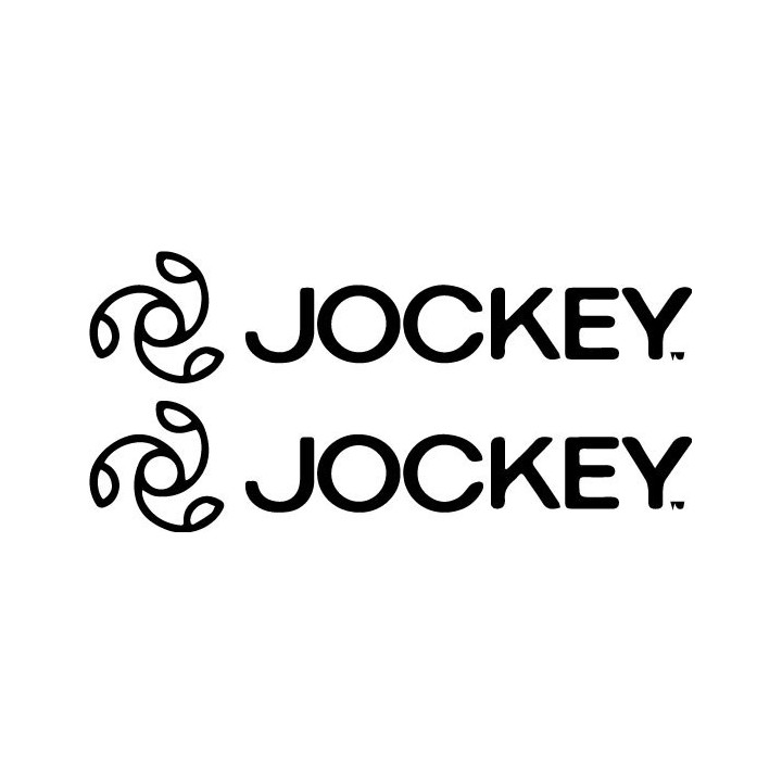 Jockey Stickers – Apparel Brand Decals (2-Pack)
