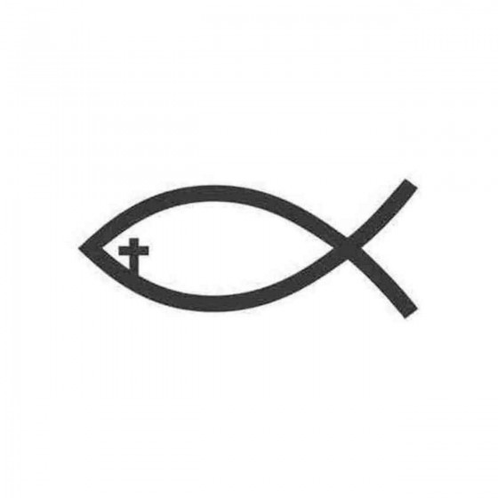 Christian Fish With Cross...