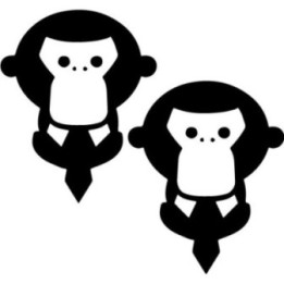 Monkey Town Gorilla Stickers – Urban Graphic Decals (2-Pack)