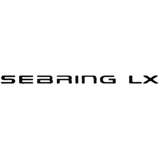 Chrysler Sebring Lx Decal...