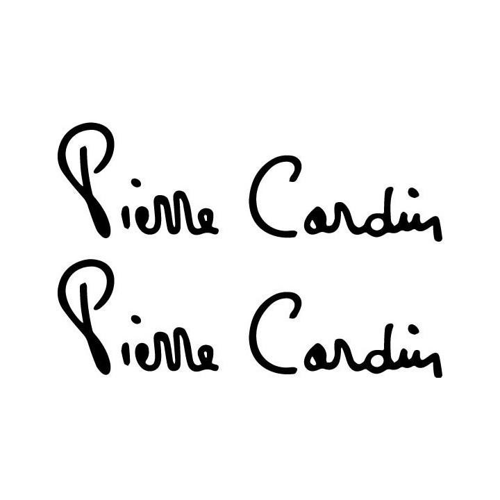 Pierre Cardin Stickers – Designer Logo Decals (2-Pack)