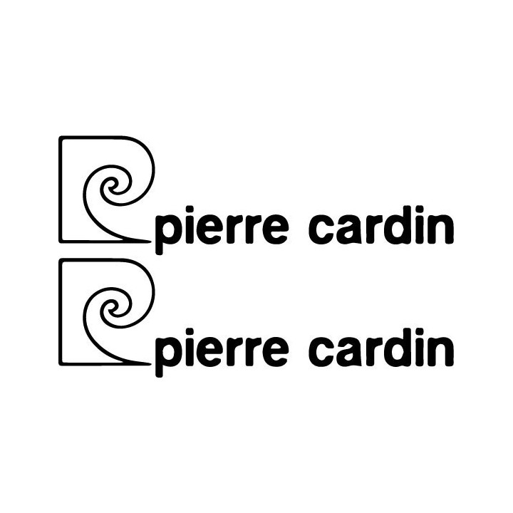 Pierre Cardin Stickers – Fashion Logo Decals (2-Pack)