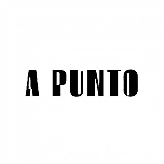 A Punto Band Logo Vinyl Decal