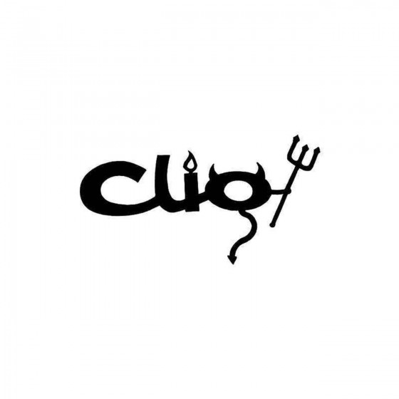 Clio Devil Vinyl Decal Sticker