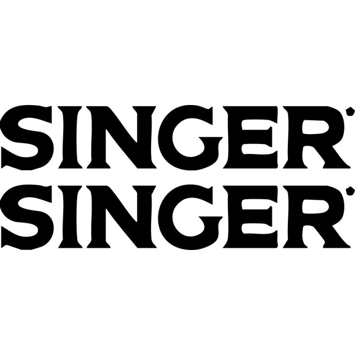 Singer Sewing Machine Stickers – Craft Decals (2-Pack)