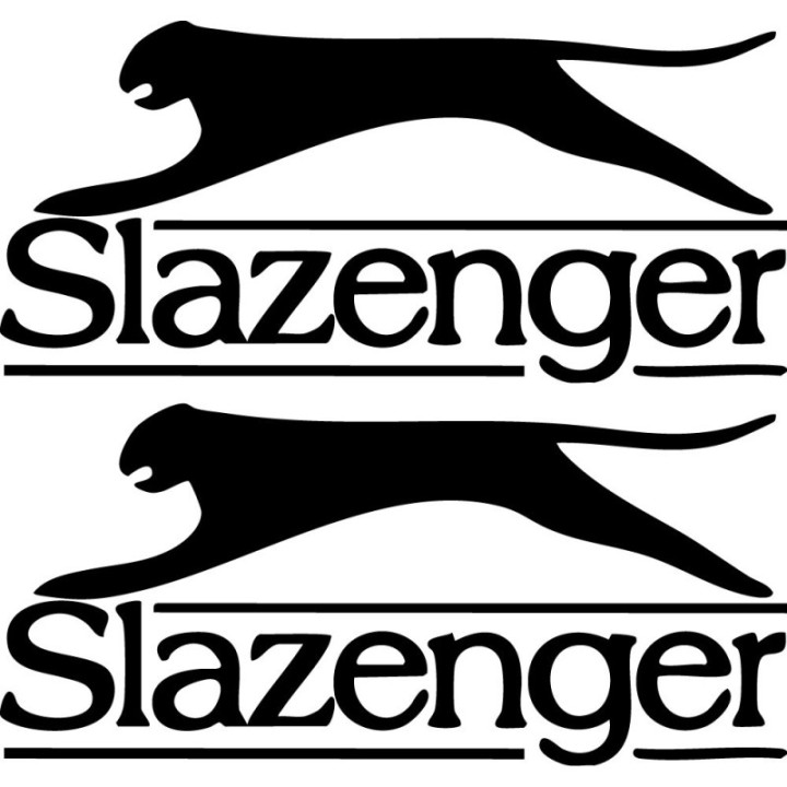 Slazenger Stickers – Tennis Cricket Sport Decals (2-Pack)