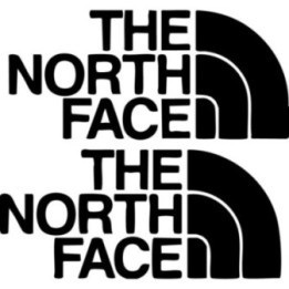 The North Face Stickers – Outdoor Hiking Decals (2-Pack)