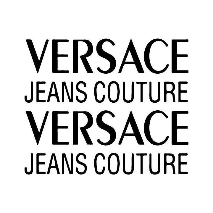 Versace Jeans Couture Stickers – Fashion Logo Decals (2-Pack)