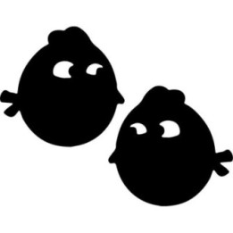 Angry Birds Bomb Stickers – Black Bird Decals (2-Pack)