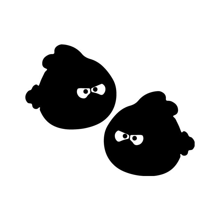 Angry Birds Bubbles Stickers – Orange Bird Decals (2-Pack)