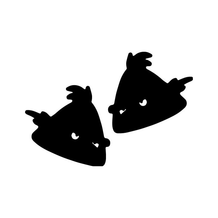 Angry Birds Stella Stickers – Pink Bird Decals (2-Pack)