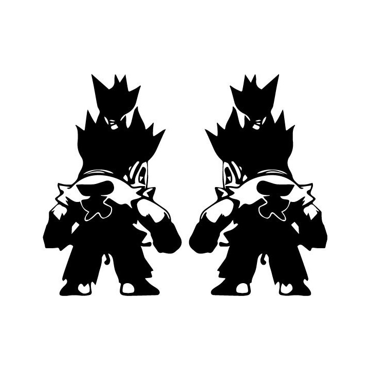 Street Fighter Akuma Stickers – Fighting Game Decals (2-Pack)