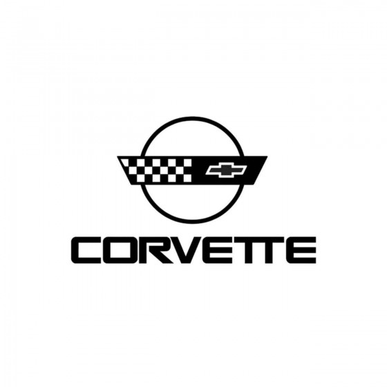 Corvette Old Vinyl Decal...