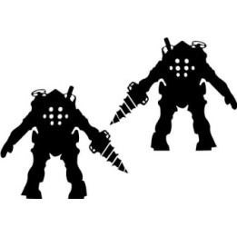 BioShock Big Daddy Stickers – Bouncer Rosie Decals (2-Pack)