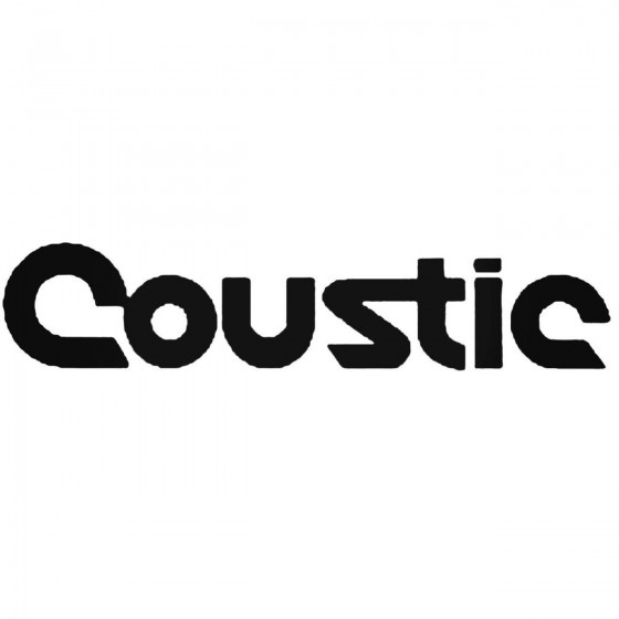 Coustic Audio Logo 2 Sticker