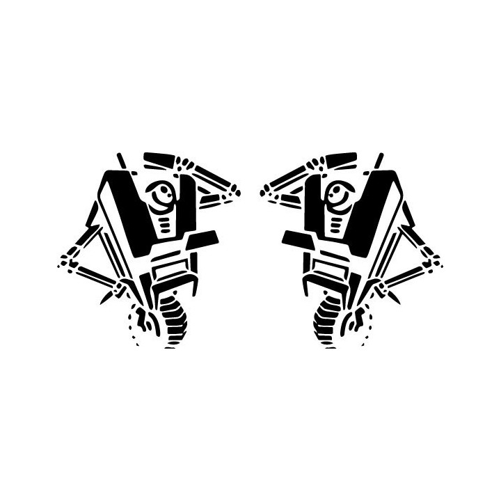 Borderlands Claptrap Stickers – BL2 BL3 Decals (2-Pack)
