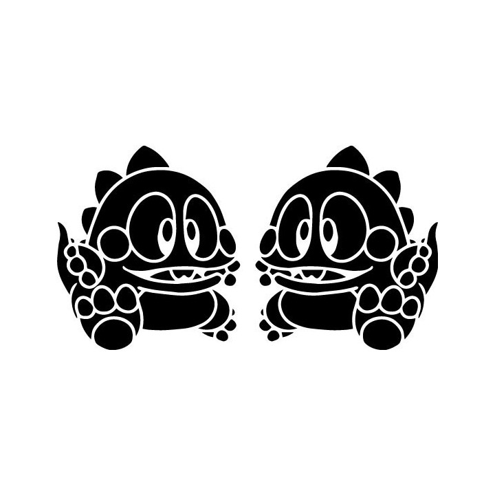 Bubble Bobble Stickers – Bub Bob Arcade Decals (2-Pack)