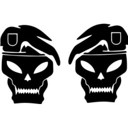 Call of Duty Black Ops 2 Stickers – Skull Decals (2-Pack)