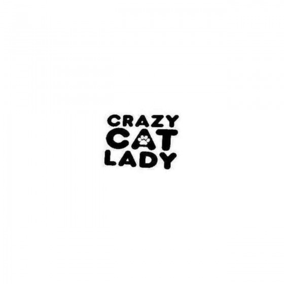 Crazy Cat Lady Decal Sticker