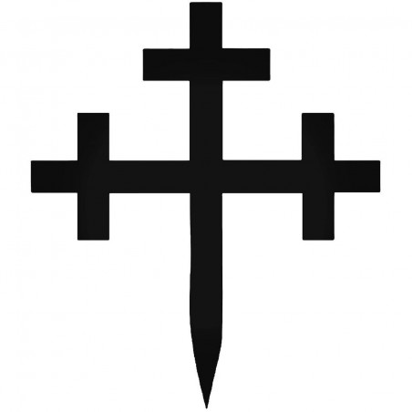 Buy Cross Crosslet Fitchy Christian Sticker Online