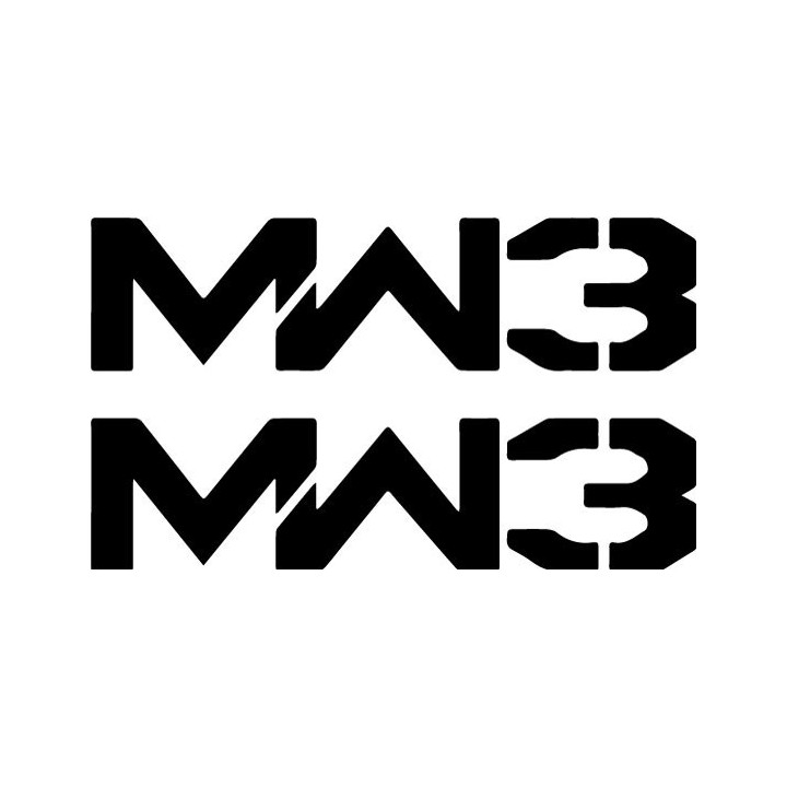 Call of Duty MW3 Stickers – Gaming Logo Decals (2-Pack)