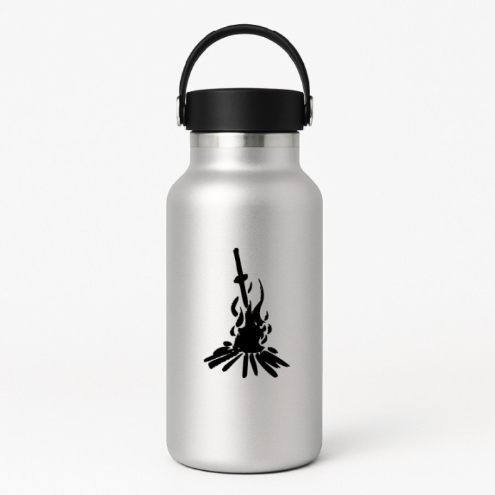 Dark Souls Bonfire Stickers – Soulsborne Gaming Decals (2-Pack)